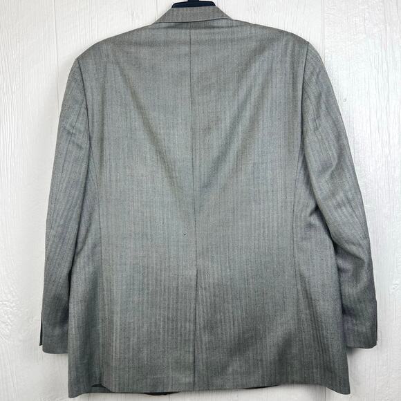 Lauren Ralph Lauren blazer dress jacket mens 46L gray Silk/wool Blend. 46 Long - Picture 8 of 9